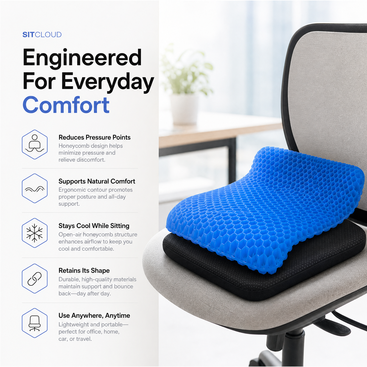 SitCloud - Supported Relief Cushion