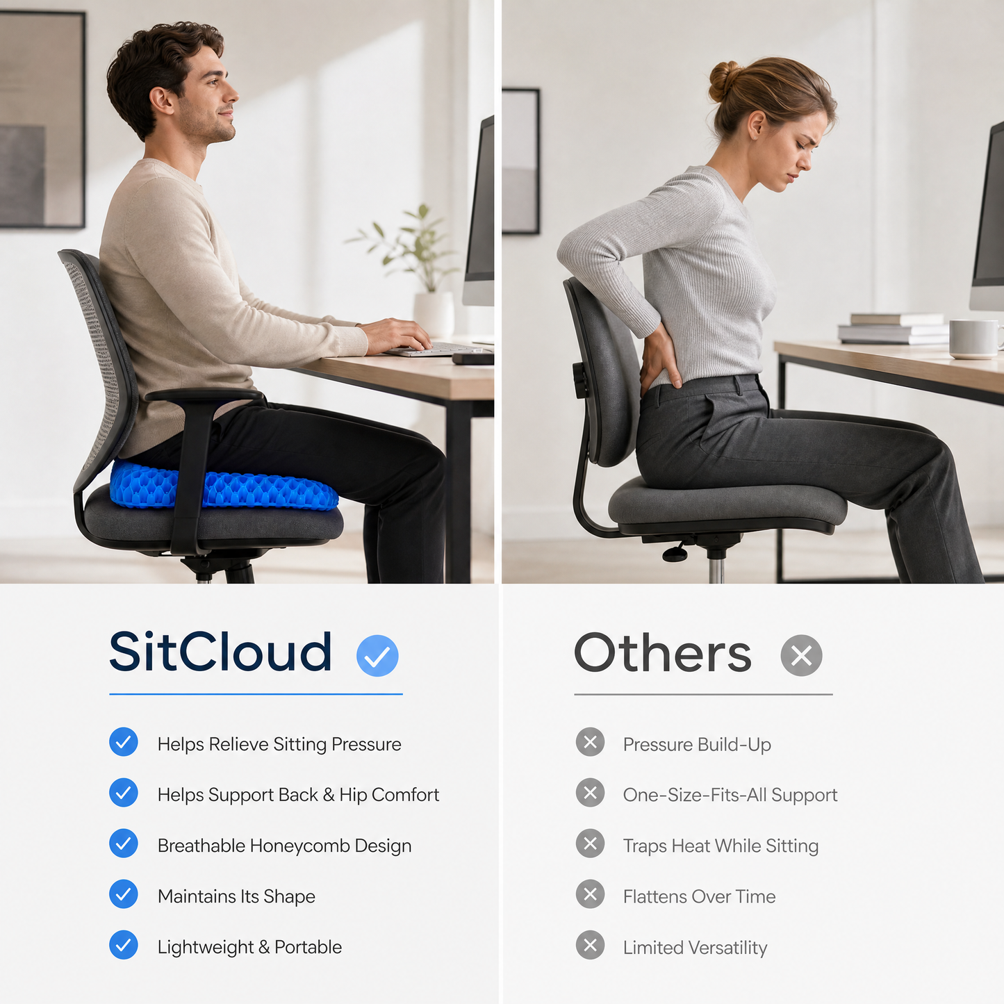 SitCloud - Supported Relief Cushion
